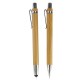 Writing set, bamboo ball pen and mechanical pencil