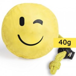 Foldable shopping bag "smiling face"