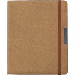 Cork conference folder A4 with notebook