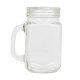 Drinking jar 500 ml with straw