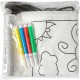 Drawstring bag art set, felt tip pens