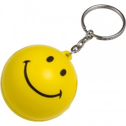 Keyring, anti stress "smiling face"