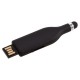 Slide USB memory stick with touch pen