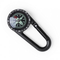 Compass with carabiner