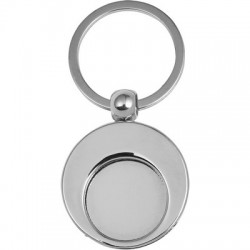 Keyring with shopping cart coin