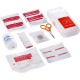 First aid kit in transparent container, 17 pcs.