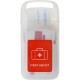 First aid kit in transparent container, 17 pcs.