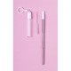 Extendable stainless steel drinking straw
