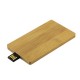 Wooden USB memory stick "credit card"