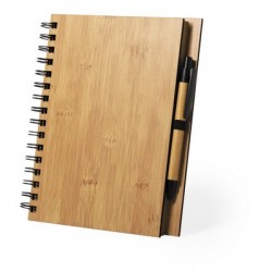 Bamboo notebook B7, ball pen