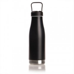 Thermo bottle 475 ml Mauro Conti with handle and metal ring, cup with container