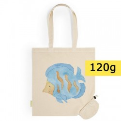 Organic cotton foldable shopping bag