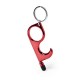 Anti-contact keyring for door opening and contactless use of public usage surfaces, ball pen