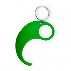 Anti-contact keyring for door opening and contactless use of public usage surfaces