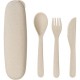 Antibacterial cutlery, fork, knife and spoon