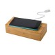 Bamboo wireless charger 5W, clock