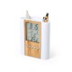 Pen holder with multifunctional clock