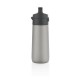 Hydrate leak proof lockable vacuum bottle, grey