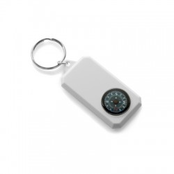 Keyring with compass