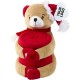 Plush toy with blanket